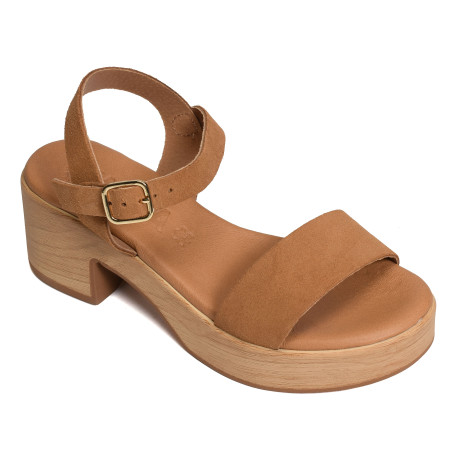 6955 Camel, Nu-Pieds à talon Kaola