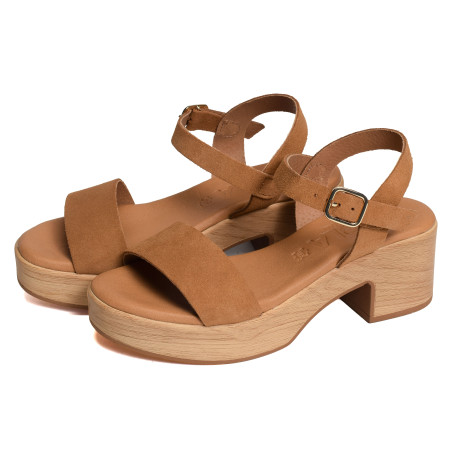 6955 Camel, Nu-Pieds à talon Kaola