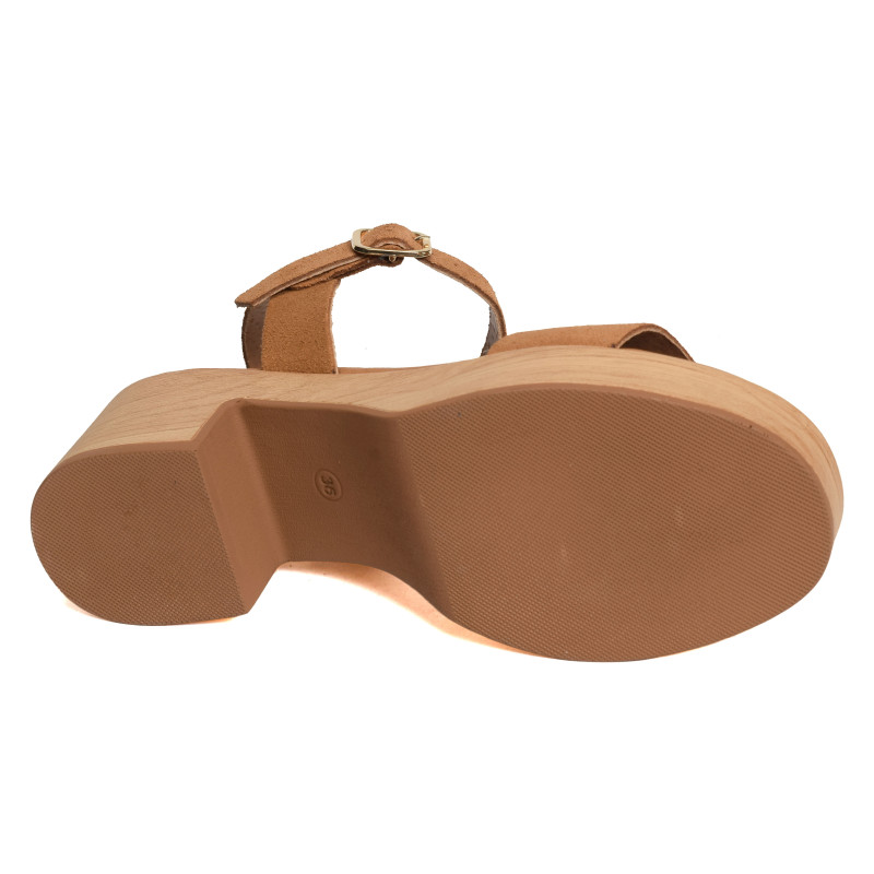 6955 Camel, Nu-Pieds à talon Kaola