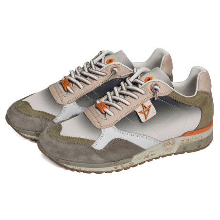 C848 XL Taupe Vert, Baskets running Cetti