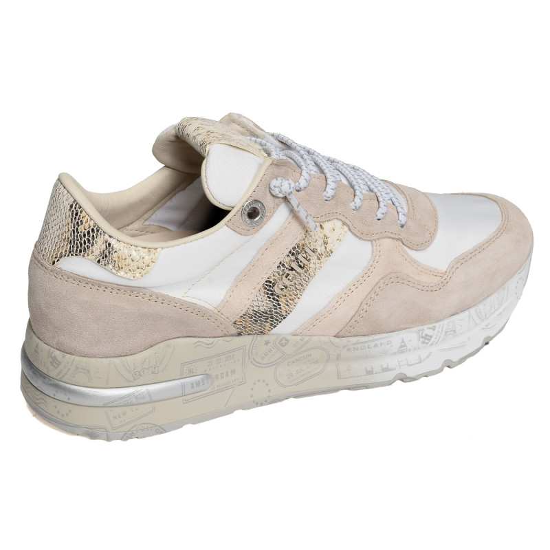 C1274 W Beige Blanc, Sneakers basses Cetti