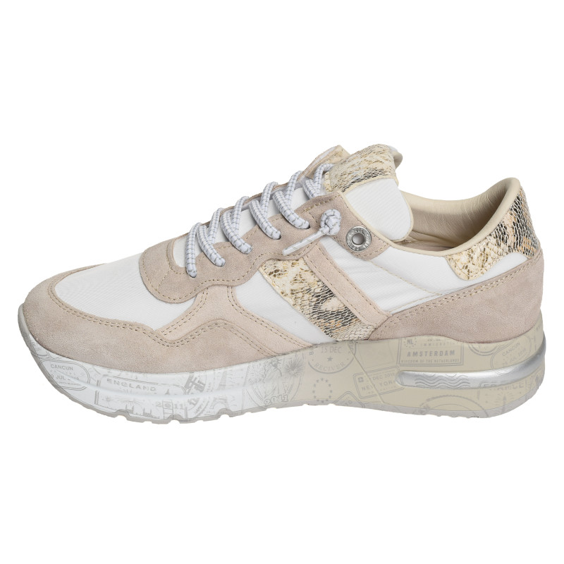 C1274 W Beige Blanc, Sneakers basses Cetti