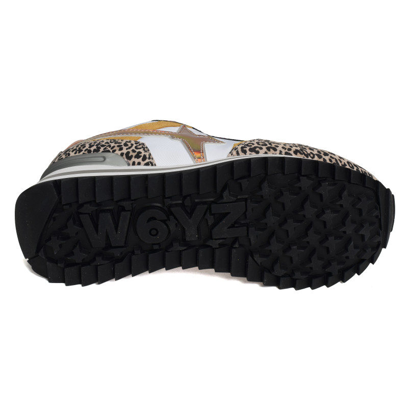 YAK W Blanc Léopard, Baskets running W6YZ