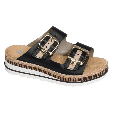 V7955 Noir, Mules Rieker