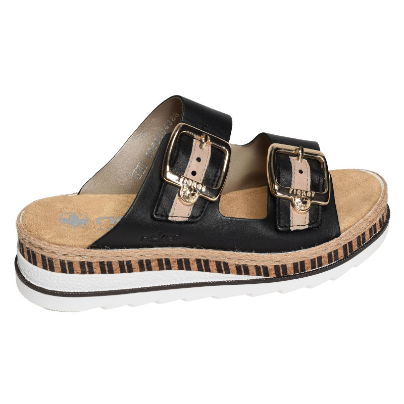V7955 Noir, Mules Rieker