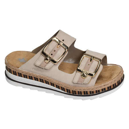 V7955 Beige, Mules Rieker