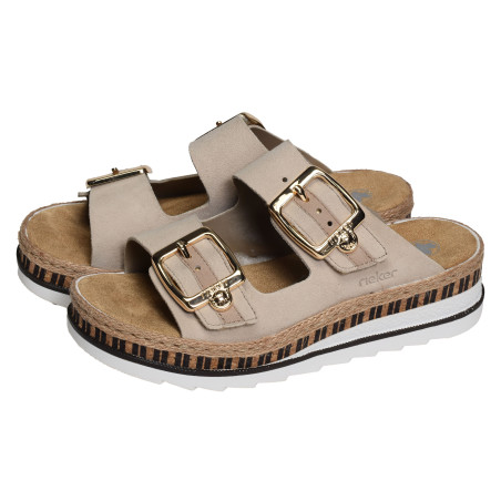 V7955 Beige, Mules Rieker