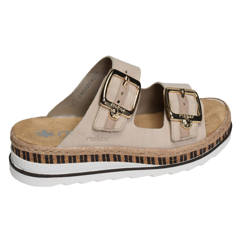 V7955 Beige, Mules Rieker