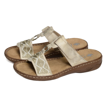 V2864 Beige, Mules Rieker