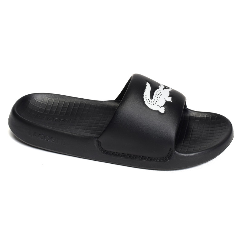 MENS SERVE SLIDE 1.0 Noir Blanc, Claquettes Lacoste