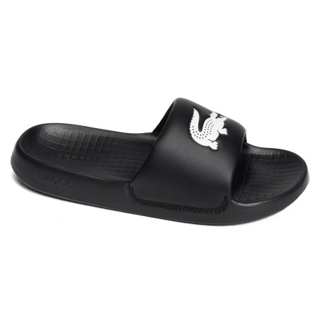MENS SERVE SLIDE 1.0 Noir Blanc, Claquettes Lacoste