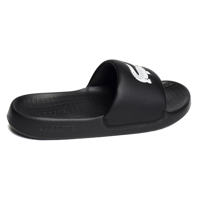 MENS SERVE SLIDE 1.0 Noir Blanc, Claquettes Lacoste