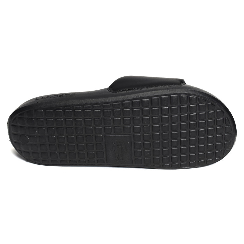 MENS SERVE SLIDE 1.0 Noir Blanc, Claquettes Lacoste