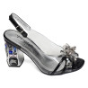 MISSY 380 Noir, Nu-Pieds à talon Laura Vita