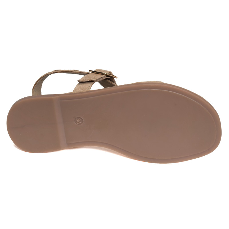 SH2312 Taupe, Sandales plates Atelier Tropézien