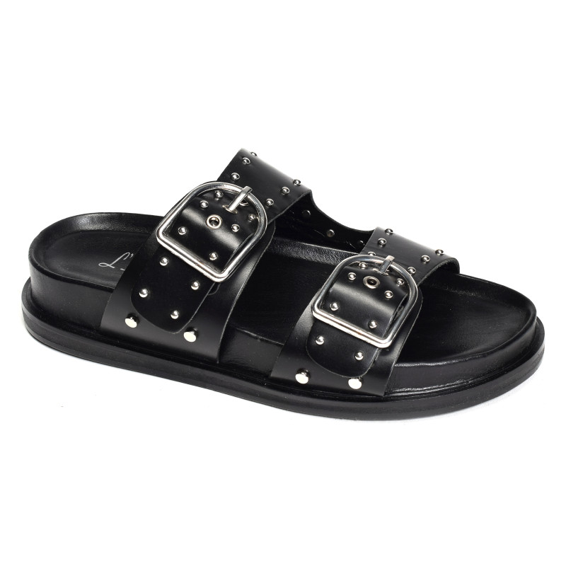 SH2338 Noir, Mules Atelier Tropézien