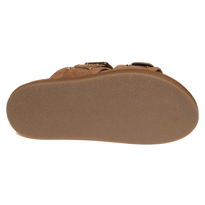 SH2338 Tan, Mules Atelier Tropézien