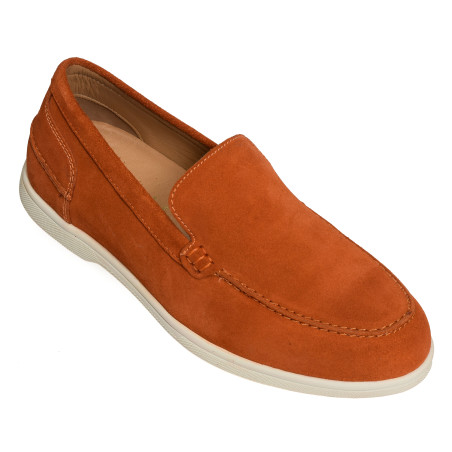 GABIN Orange, Mocassins Atelier Tropézien