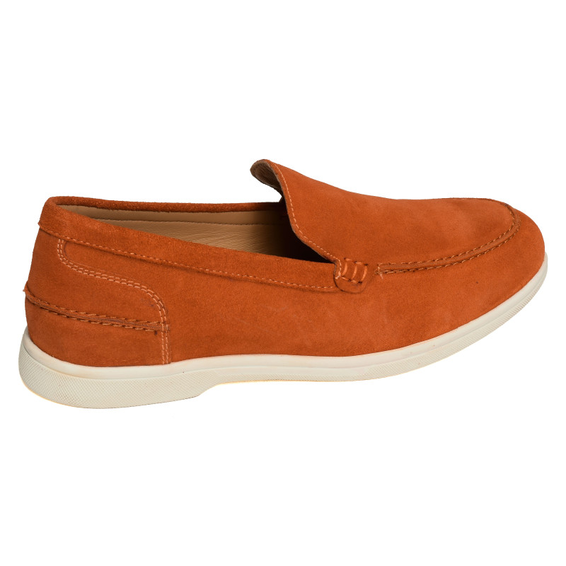 GABIN Orange, Mocassins Atelier Tropézien