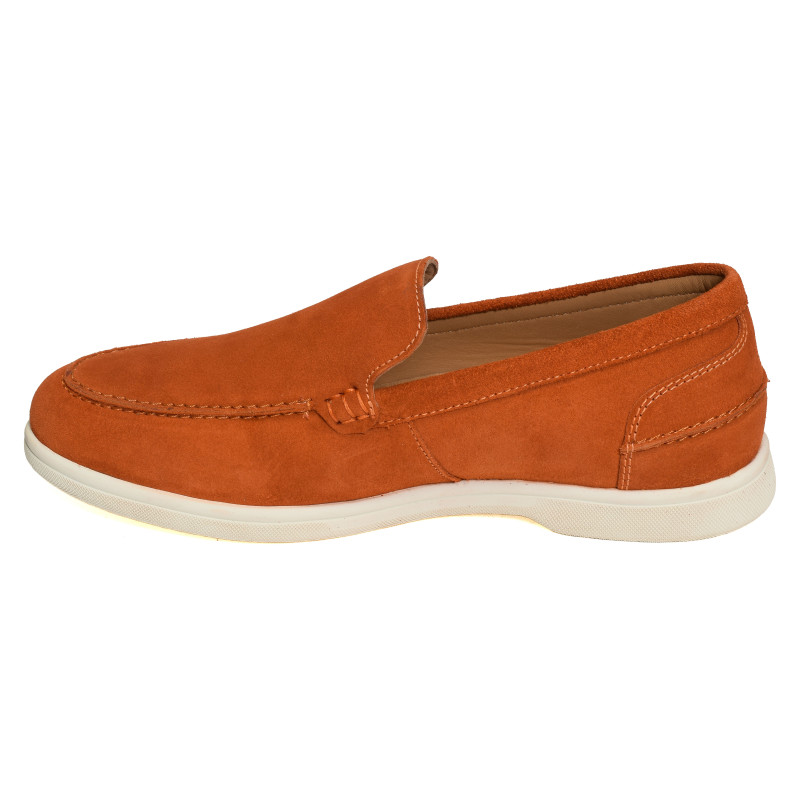 GABIN Orange, Mocassins Atelier Tropézien