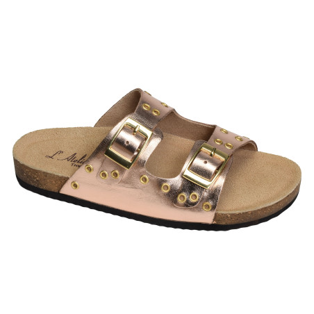 SB2427 Rose Or, Mules Atelier Tropézien