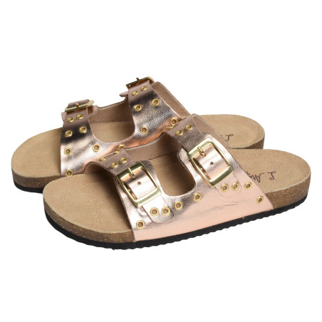 SB2427 Rose Or, Mules Atelier Tropézien