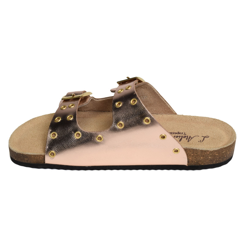 SB2427 Rose Or, Mules Atelier Tropézien
