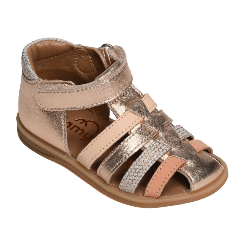 PAILLETTE Cuivre, Sandales plates & Nu-Pieds Bellamy