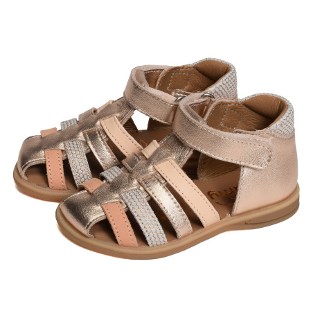 PAILLETTE Cuivre, Sandales plates & Nu-Pieds Bellamy
