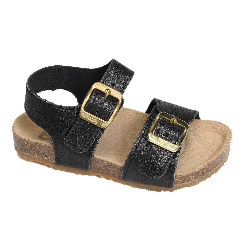 EROPA Noir, Sandales plates & Nu-Pieds Bopy