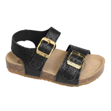 EROPA Noir, Sandales plates & Nu-Pieds Bopy