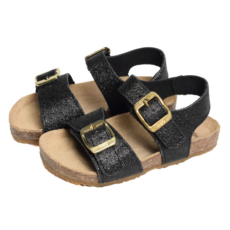 EROPA Noir, Sandales plates & Nu-Pieds Bopy