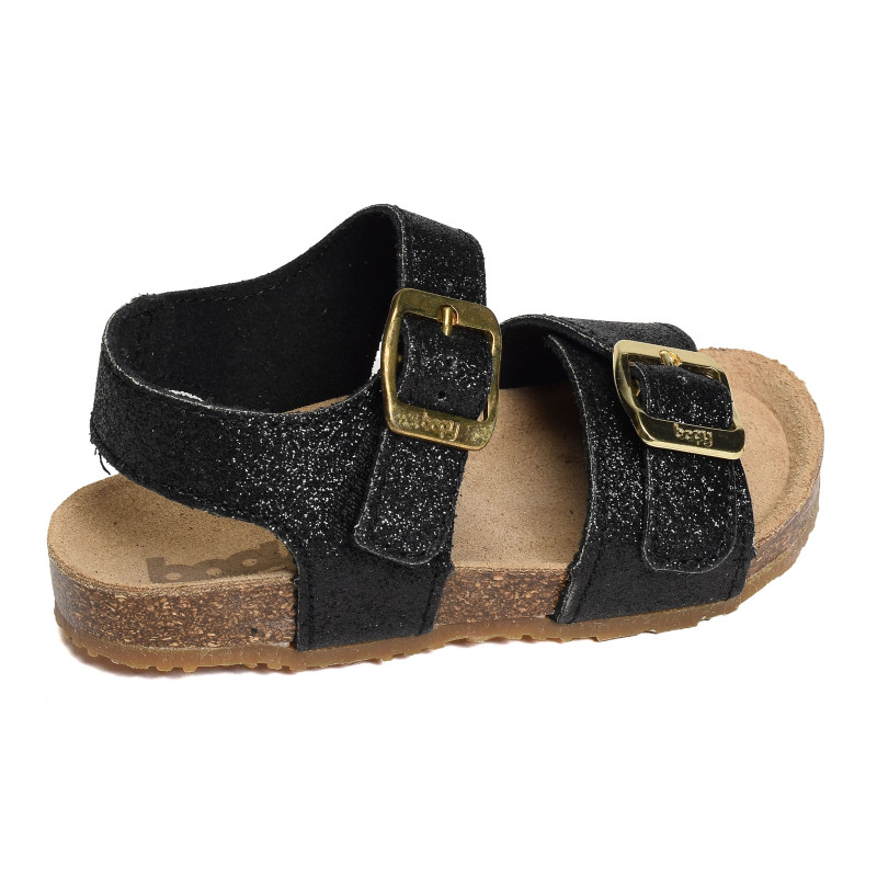 EROPA Noir, Sandales plates & Nu-Pieds Bopy