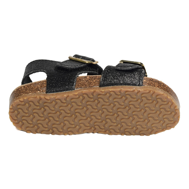 EROPA Noir, Sandales plates & Nu-Pieds Bopy