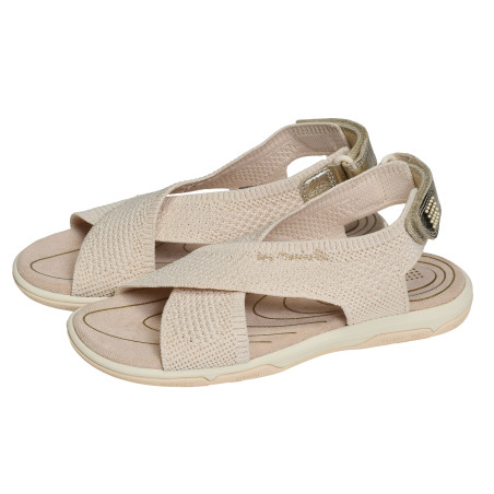 JAZZFIT Beige Or, Sandales plates TBS