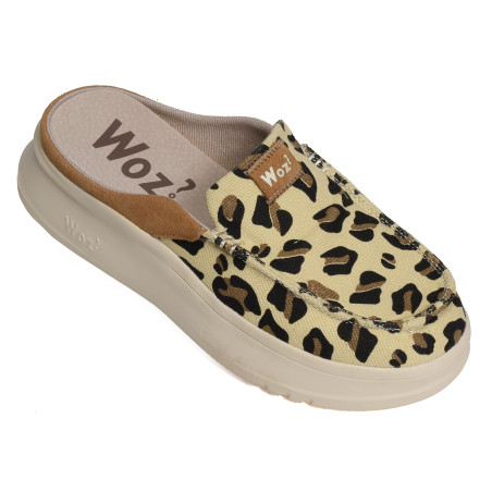 JANE LOFTY Léopard, Mules Woz