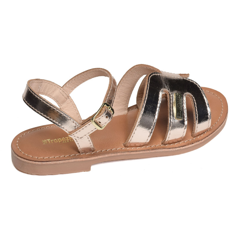 BAMIA Or, Sandales plates & Nu-Pieds Les Tropéziennes