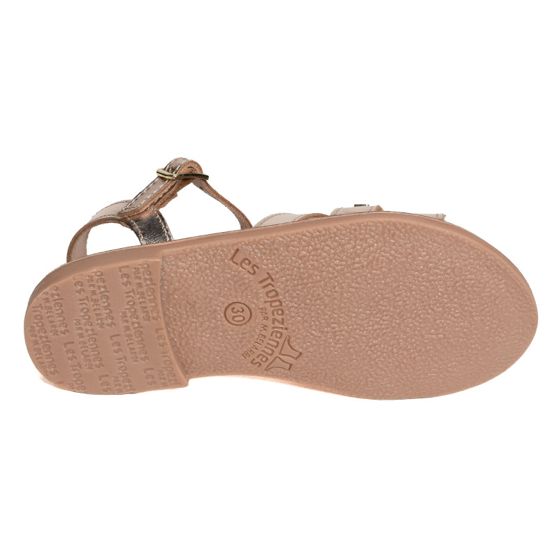 BAMIA Or, Sandales plates & Nu-Pieds Les Tropéziennes