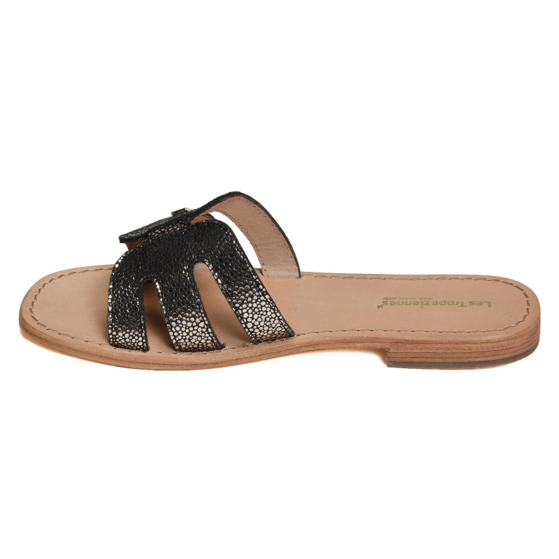 HADAMIA Noir Or, Mules Les Tropéziennes