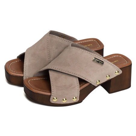 PIPA Taupe, Mules Les Tropéziennes