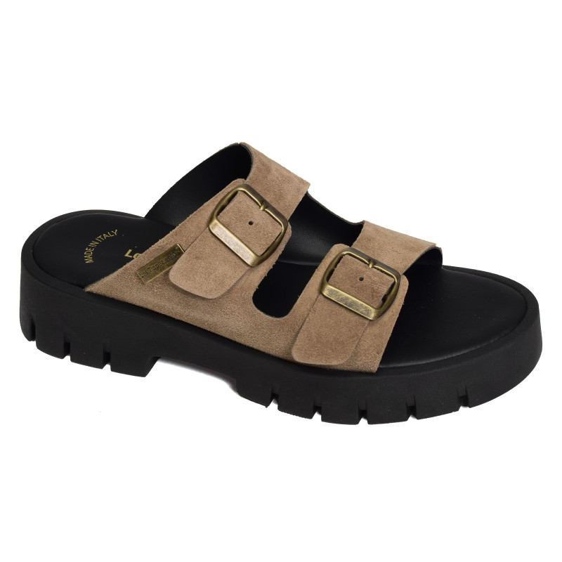 TIAMO Taupe, Mules Les Tropéziennes