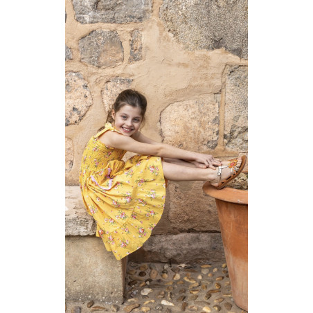 PLAGETTE ALTO Cuivre, Sandales plates & Nu-Pieds Pom d'Api