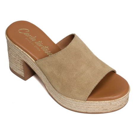 32622 Beige, Mules Carla Tortosa