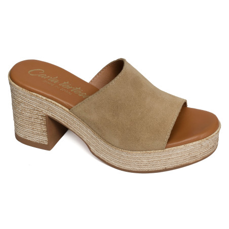 32622 Beige, Mules Carla Tortosa