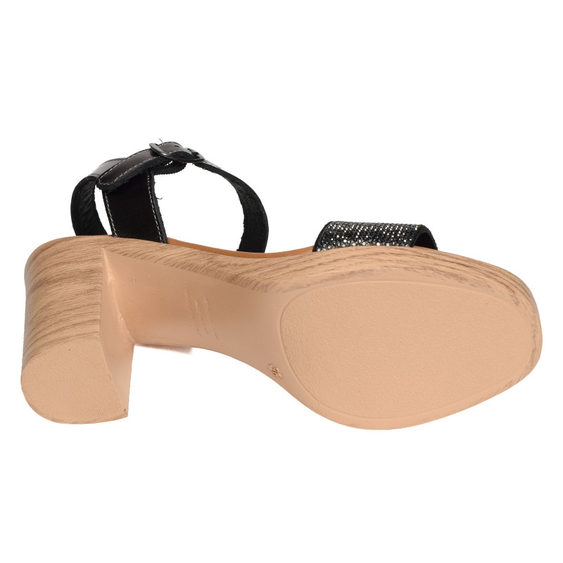 73299 Anthracite, Nu-Pieds à talon Carla Tortosa