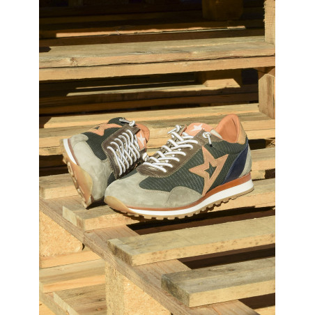 C1259 Kaki, Baskets running Cetti
