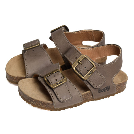 EDOUARVEL Taupe, Sandales plates & Nu-Pieds Bopy