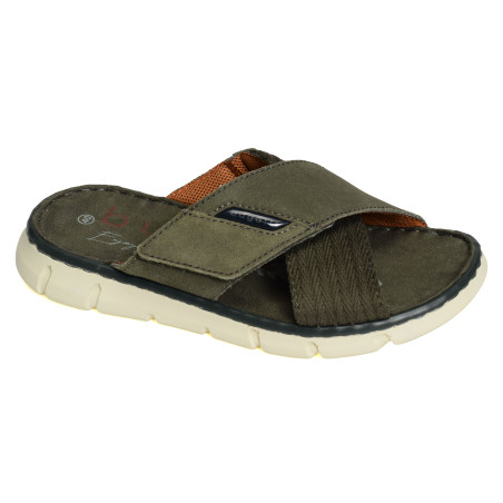 AK084 Kaki Noir, Mules Bugatti