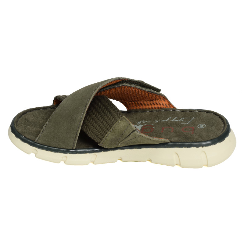 AK084 Kaki Noir, Mules Bugatti