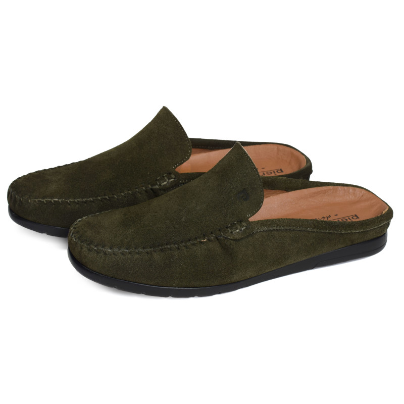 SA181 Kaki, Mules Pierre Cardin